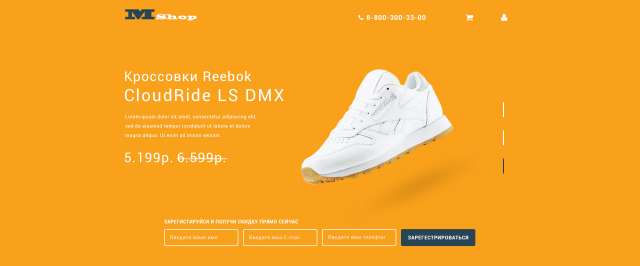 Landing Page    "Reebok"