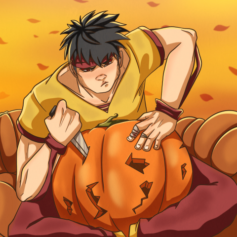 halloweenне хочу я нарезать дыню