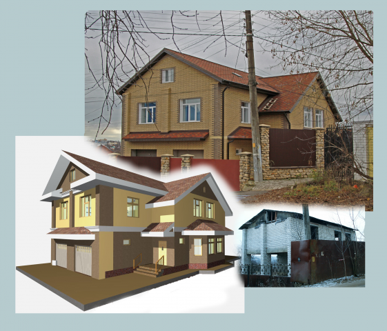 Реконструкция незавершённого дома