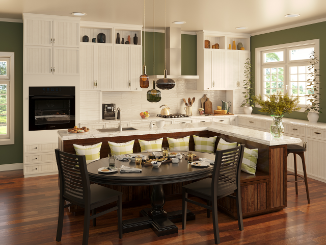 Светлая кухня