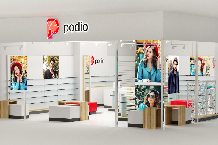 Podio. Архитектурный проект магазина