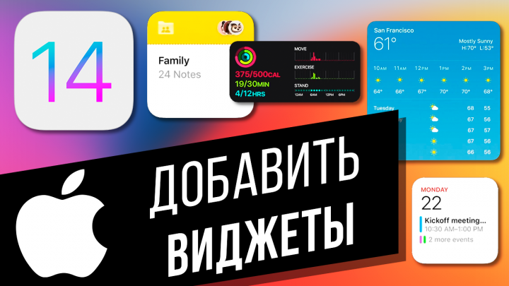 iOS 14: Как добавить виджеты на рабочий стол