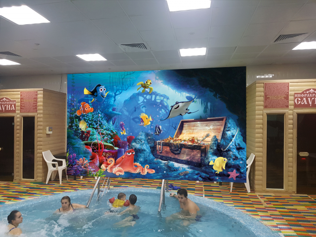 Баннер для аквапарка "Филин" / фотомонтаж