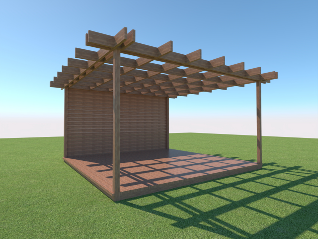 Визуализация навеса