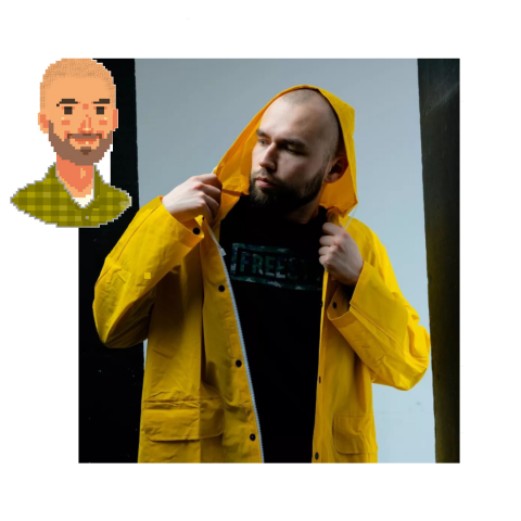 Преобразование человека в Pixel art