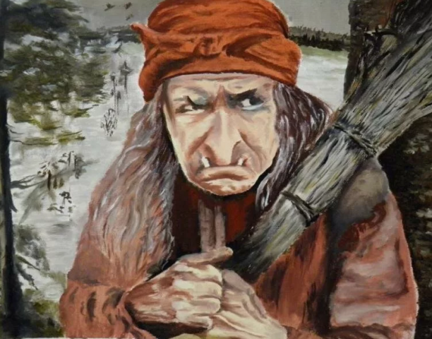 Необработанный голос под Бабу Ягу