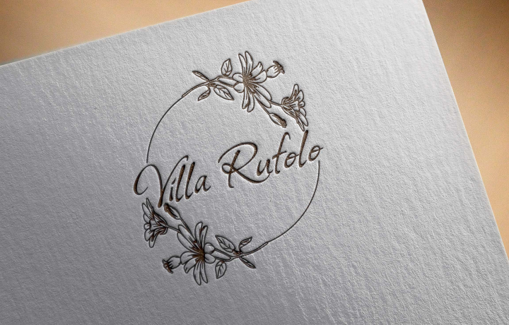 Логотип для цветочного бутика Villa Rufolo