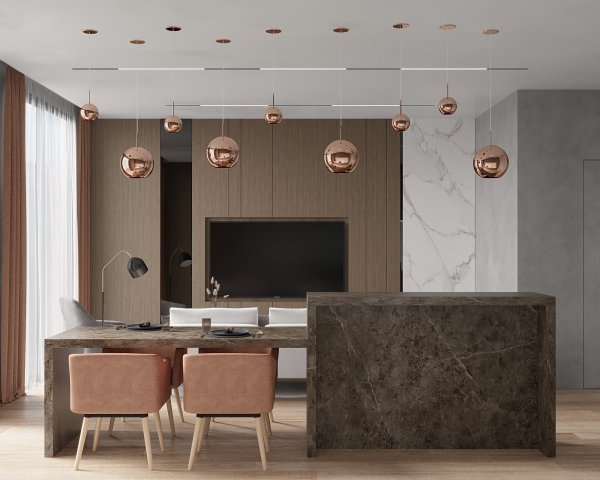 Визуализация гостиной