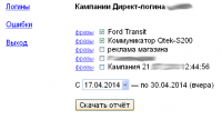 Xls-статистика по кампаниям Директа, изменения стоимости позиций