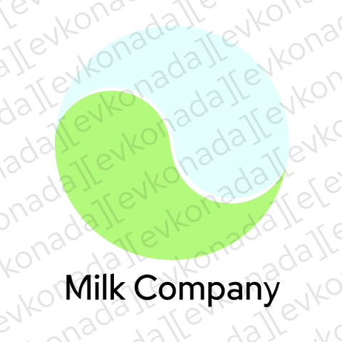лого для не существующей молочной компании