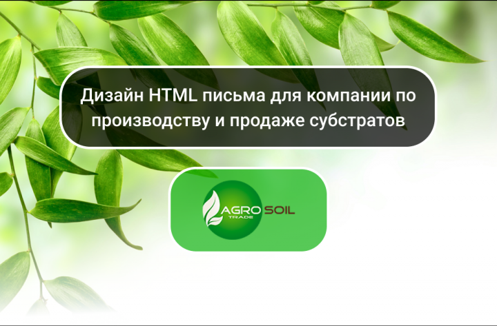 Дизайн HTML письма AgroSoil