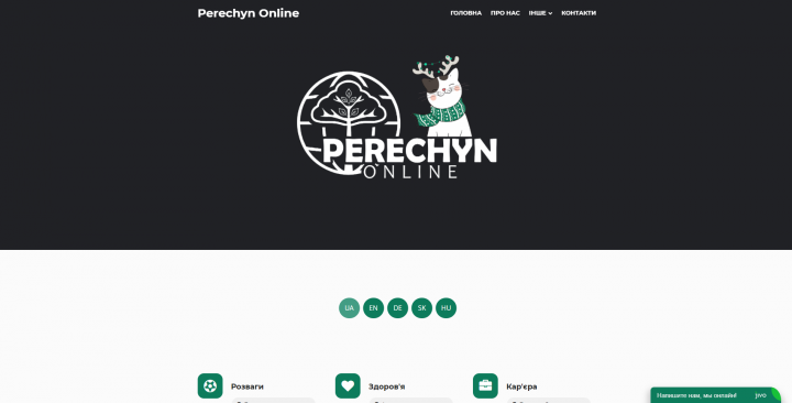 Сайт города Перечин)