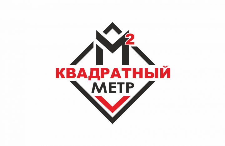 Логотип для строительной компании "Квадратный метр".
