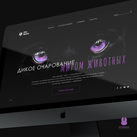 Концепция сайта  по тематике "Дикая природа"