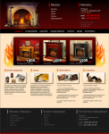 Дизайн сайта по продаже каминов