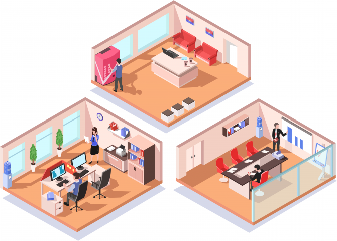 Isometric office