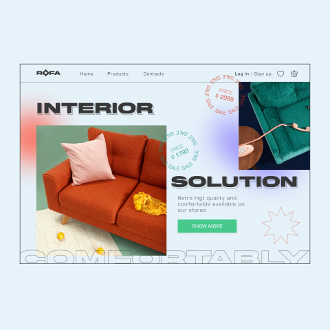 Сайт для магазина мебели