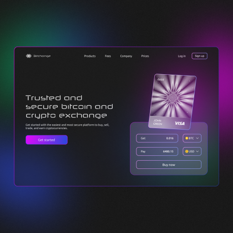 Сайт для криптообменника