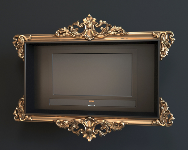 ТВ рама 3Д модель для ЧПУ станков