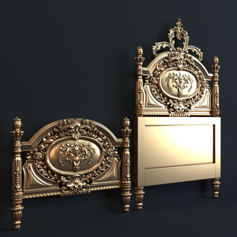 3Д модель кровати