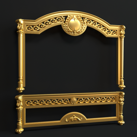 3Д модель кровати