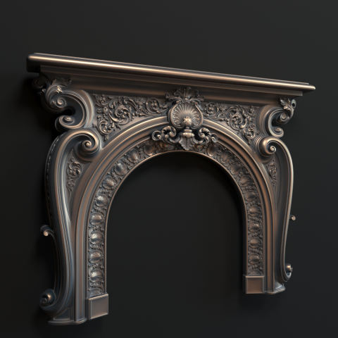 Камин барокко