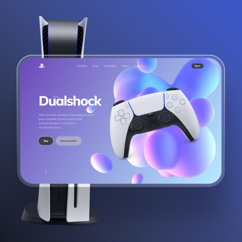 Landing Page игровые приставки
