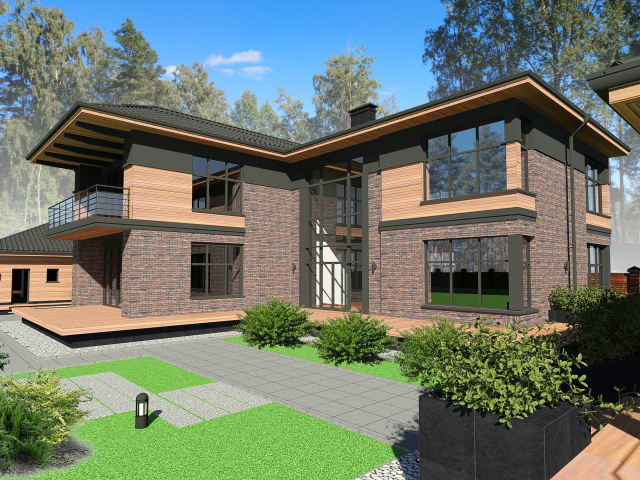 Проект комплекса частных жилых зданий