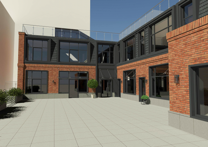 Реконструкция складских помещений под общественное здание