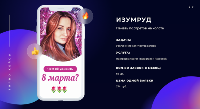 (таргет) продажа картин на холсте "Изумруд"