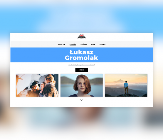 Проект для польского фотографа