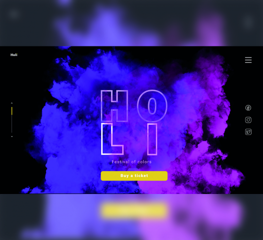 HOLI первый экран