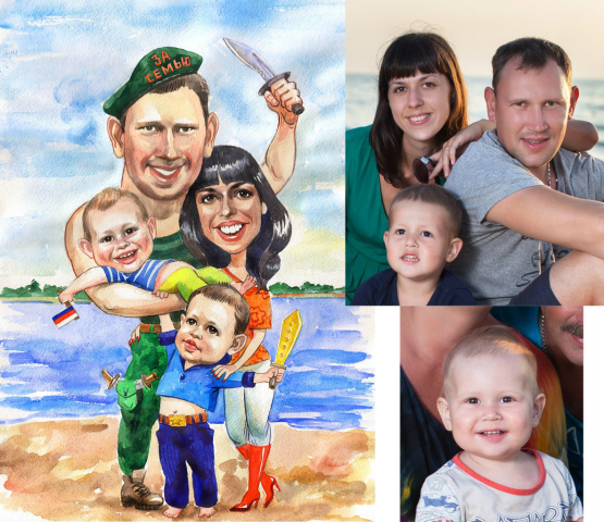 рисую портреты шаржи