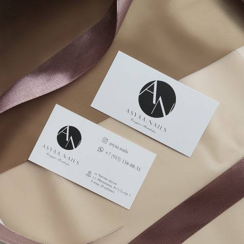 Визитные карточки для ногтевой студии