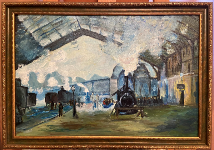 Вокзал по картине Моне