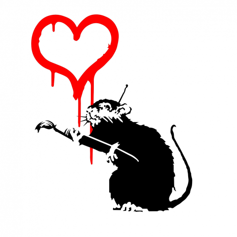 Векторная версия работ Banksy.