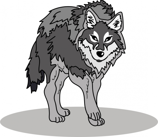 Векторный волк