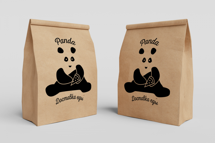 Логотип для компании "panda" (доставка еды)