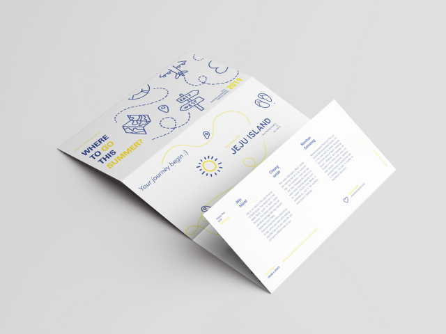 Лифлет об острове Чеджу