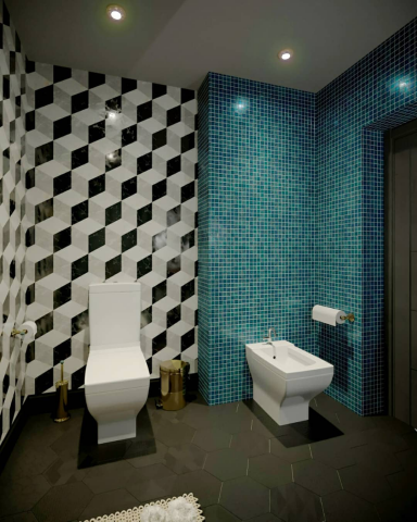 Дизайн санузла с душевой кабиной