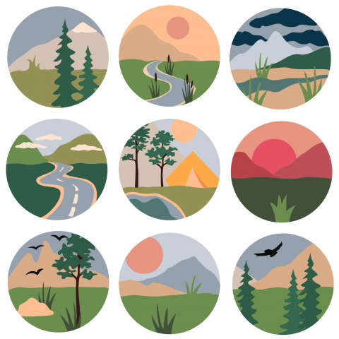 Серия принтов "Природа"