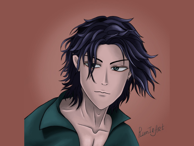 Парень в стиле аниме