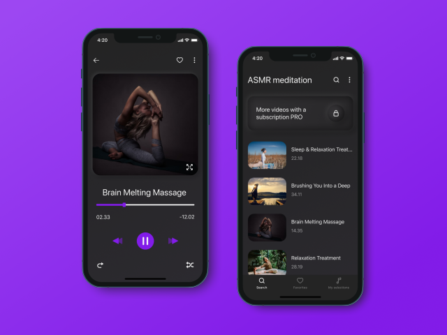 Приложение АСМР видео для медитации