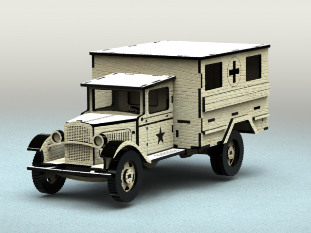 3D пазл  "Полуторка"