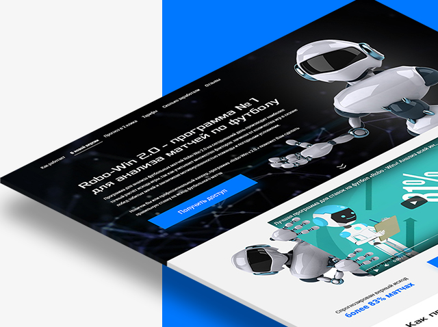Landing page - robo win