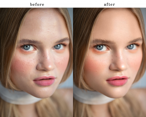 High-End ретушь портрета