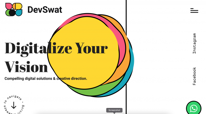 DevSwat landing page