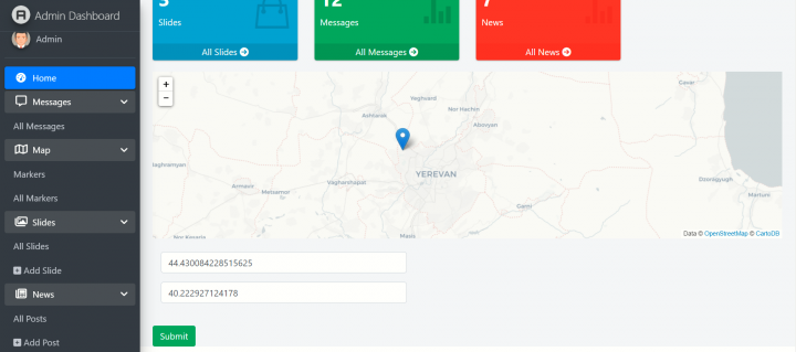 Laravel Admin Dashboard(Админка сайта)