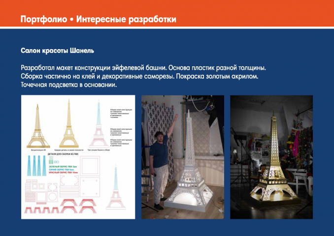 Разработка элементов конструкции для производства