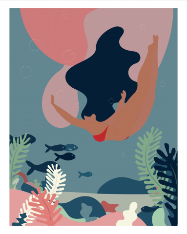 Vector illustration "Sea"